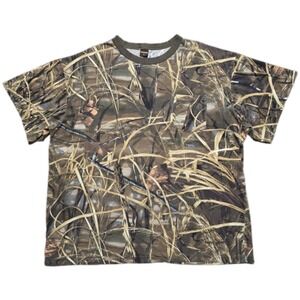 Vintage 90s Realtree Max-4 Camo Pocket T-Shirt Mens‎ 3XL USA